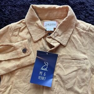 Me +‎ Henry Atwood Woven Mustard Guaze Shirt Boys 2/3Y